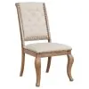 CoasterEssence 110292 Brockway - Upholstered Dining Chair (Set of 2) - Barley Brown