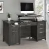 CoasterEssence 801576 Dylan - 4-Drawer Lift Top Office Desk - Weathered Gray