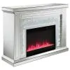CoasterElevations 991048 Gilmore - Mirrored Freestanding Electric Fireplace - Silver