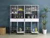 Coaster Fine Furniture 182034 Figueroa - 5-Shelf Wine Storage Bar Cabinet - White High Gloss