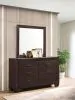 CoasterEveryday 204393M Kauffman - 6-Drawer Dresser With Mirror - Dark Cocoa