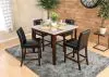 Furniture of America CM3368PC-2PK Marstone - Counter Height Chair (Set of 2) - Brown Cherry / Black