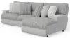 Jackson Furniture Industries 619/36/34/33-18 Jackson Furniture Industries 619/36/34/33-18 Abraxas - 3 Piece Power Reclining Sectional With 1 Lay-Back Chaise And 1 Recliner (RSF Chaise) - Moonstruck