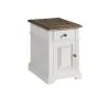 Intercon DK-TA-1624-RFO-C Drake - Chairside Table - Rustic White / French Oak