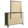 Coaster Fine Furniture 224423M Wilkes - 6-Drawer Dresser And Mirror - Dark Cocoa