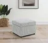 Coaster Fine Furniture 904138 Winter - Upholstered Hydraulic Lift Top Storage Ottoman - Gray