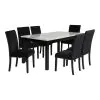 New Classic 40-400-D6C New Classic 40-400-D6C Celeste - Dining Table With 6 Chairs - Black / White