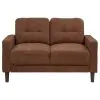 Coaster Fine Furniture 509972 Bowen II - Fabric Upholstered Track Arm Loveseat - Rust