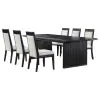 Coaster Fine Furniture 108231-S7A Brookmead - 7-Piece Extension Leaf Dining Table Set - Black / Ivory