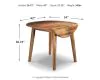 Ashley Furniture D199-15 Berringer - Rustic Brown - Round Drm Drop Leaf Table- cron test 2