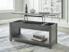 Ashley Furniture T175-9 Freedan - Rect Lift Top Cocktail Table - Grayish Brown