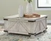 Ashley Furniture T929-20 Carynhurst - Cocktail Table with Storage - Whitewash