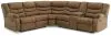 Ashley Furniture 36902/48/49/25 Partymate - 3 Pc. - 2-Piece Rec Sectional With Console, Rocker Recliner - Brindle