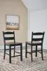 Ashley Furniture D546-724 Valebeck - Barstool (Set of 2) - Black / Brown
