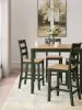 Ashley Furniture D401-223 Ashley Furniture D401-223 Gesthaven - Dining Room Counter Table Set (Set of 5) - Natural / Green