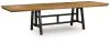 Ashley Furniture D841-55 Galliden - Rectangular Dining Room Extension Table - Black / Brown