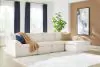 Ashley Furniture PC84304S1 Fannin - 4-Piece Sectional With Ottoman - Ivory
