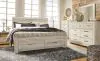 Ashley Furniture B331B9 Bellaby - King Platform Bed With 2 Storage Drawers - Whitewash