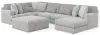 Jackson Furniture Industries 3303/30/62/76/28-18 Logan - 3 Piece Sectional With Comfort Coil Seating And Included Cocktail Ottoman And 9 Accent Pillows (Right Side Facing Chaise) - Moonstruck