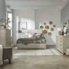 Liberty Furniture 902-BR-KUBDMC Liberty Furniture 902-BR-KUBDMC Belmar - 4 Piece Bedroom Set (King Upholstered Bed, Dresser & Mirror, Chest) - Washed Taupe