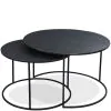 Riverside Furniture 40003 Declan - Round Nesting Coffee Table - Black