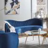 CoasterEssence 506861 Sophia - Upholstered Channel Tufted Sofa - Blue
