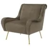 Coaster Fine Furniture 903044 Ricci - Upholstered Saddle Arm Accent Chair - Truffle