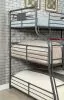 Furniture of America CM-BK918-BED Olga - Twin Over Full Over Queen Bunk Bed - Antique Black