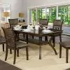 Furniture of America CM3023T Holly - Dining Table - Antique Walnut / Warm Gray