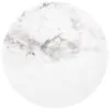 Coaster Fine Furniture 708337 Rowena - Round Sintered Stone End Table - White Faux Marble