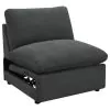 Coaster Fine Furniture 609530P Collins - 5 Piece Modular Power Reclining Sectional - Dark Gray