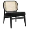 Coaster Fine Furniture 900620 Rayo - Rattan Cane Back Accent Chair With Padded Seat - Black