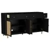 Coaster Fine Furniture 108935BLK Arini - 2-Drawer Cane Door Dining Sideboard Server - Black