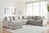 Benchcraft® 20305S8 Benchcraft® 20305S8 Aslan Court - 6-Piece Sectional With LAF Corner Chaise - Pebble