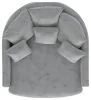 Jackson Furniture Industries 71009-1400/28 Jackson Furniture Industries 71009-1400/28 Matty - Round Accent Cuddle Chaise - Pewter
