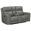 Liberty Furniture 7021LG-23P Camden - Loveseat With Console P3 & ZW - Aline Light Gray
