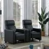 CoasterEveryday 600182 Toohey - Upholstered Home Theater Storage Wedge Console - Black