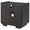 Coaster Fine Furniture 222492 Leandro - 2-Drawer LED Nightstand With USB - Burnished Black