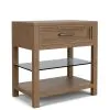 Riverside Furniture 73968 Riverside Furniture 73968 Cascade - 1 Drawer Nightstand - Casual Mink