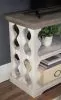 Ashley Furniture T814-5 Havalance - Console Sofa Table - Gray / White