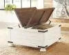Ashley Furniture T459-20 Wystfield - Cocktail Table with Storage - White / Brown