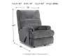 Ashley Furniture 4660525 Man Fort - Rocker Recliner - Graphite