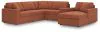 Ashley Furniture 92102S53 Ashley Furniture 92102S53 Modmax - 6-Piece Sectional With Raf Corner Chaise, Laf Corner Chair And Storage Console - Spice