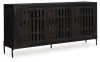 Ashley Furniture A4000644 Vallisburg - Accent Cabinet - Black / Natural