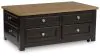 Ashley Furniture T734-20 Drazmine - Lift Top Cocktail Table - Brown