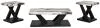 Ashley Furniture T403-13 Cendill - Occasional Table Set (Set of 3) - Dark Brown / White / Black