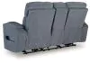 Ashley Furniture PC4980218 Studio Cave - Power Reclining Loveseat with Console - Steel
