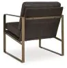 Ashley Furniture A3000763 Bradett - Accent Chair - Dark Brown / Gold Finish