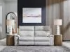 Ashley Furniture PC98802S21 Ashley Furniture PC98802S21 Social Pointe - 2-Piece Power Reclining Loveseat - Pearl / Ash