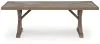 Ashley Furniture PCP790-625 Laguna Heights - Rectangular Dining Table With Umbrella Option - Beige